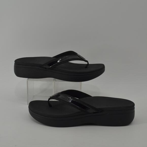Vionic High Tide II Black Thong Flip Flop Sandals Size 10 - Picture 6 of 12